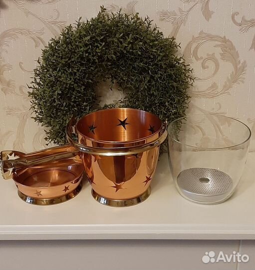 Медное ведро для льда