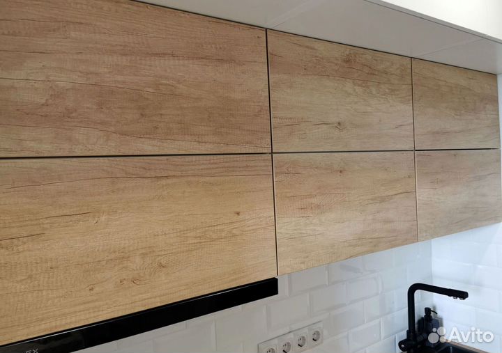 Прямая кухня с мдф фасадами