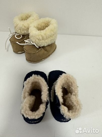 Пинетки ugg зимние для малыша 0-4 мес