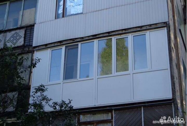 Пластик балкон в 5 этажку и в 9 этажку