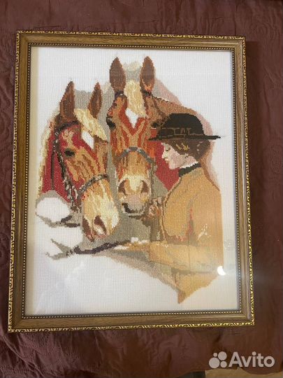 Вышивка картины из бисира