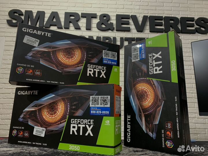 RTX 3050 8GB Gigabyte Gaming gddr6 Гарантия