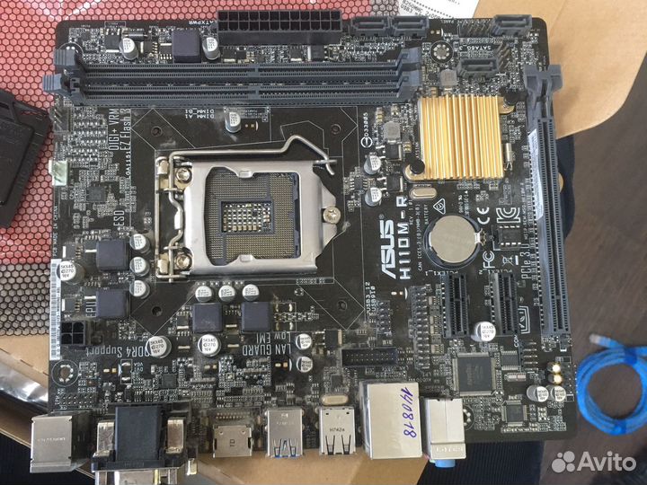 Материнская плата asus h110m-r на запчасти