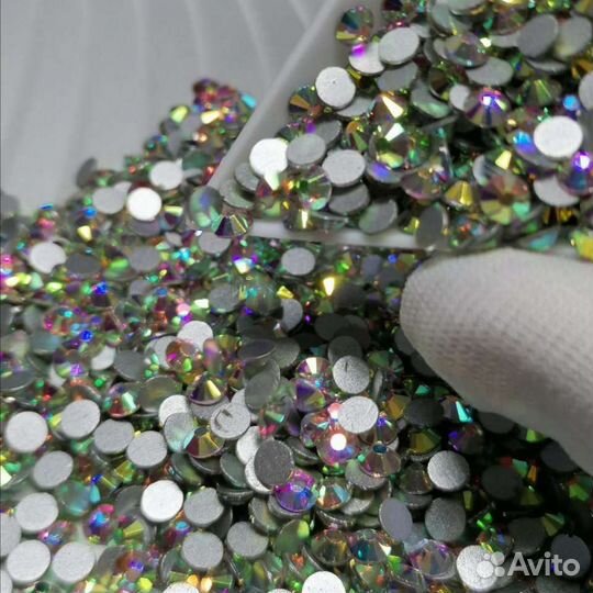 Стразы клеевые холодной фиксации Crystal AB ss 16