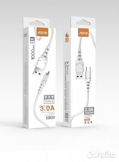 Кабель для зарядки type c