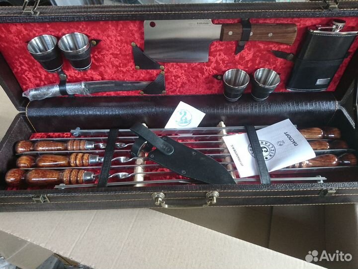 Подарочные футляры шампуры барбекюшницы сетки для