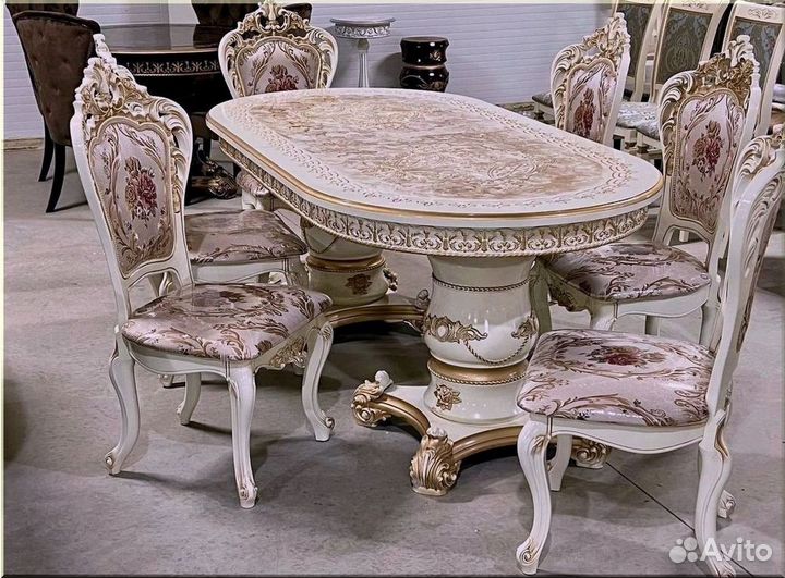 Кухонный стол раскладной белый