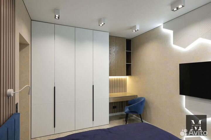 Шкаф с фрезеровкой