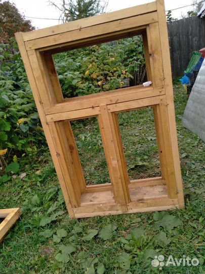 Оконный блок деревянный