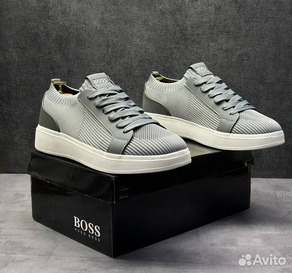 Кроссовки мужские Boss серый