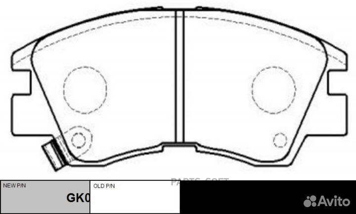 CTR GK0572 Колодки тормозные mitsubishi 15- передн