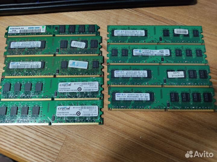 DDR2 dimm 2 Gb, DDR4, DDR3 sodimm 4Gb, 2Gb
