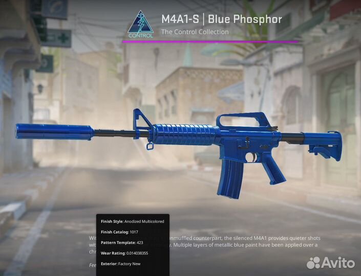Скин CS2 M4A1-S Синий фосфор (Прямо с завода)