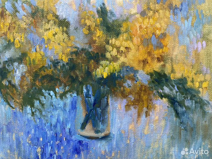 Картина маслом на холсте цветы