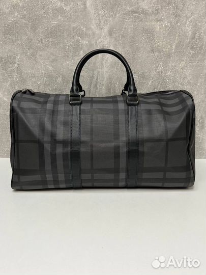 Сумка мужская дорожная burberry кожа люкс