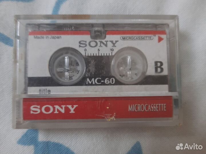 Sony микроаудиокассета
