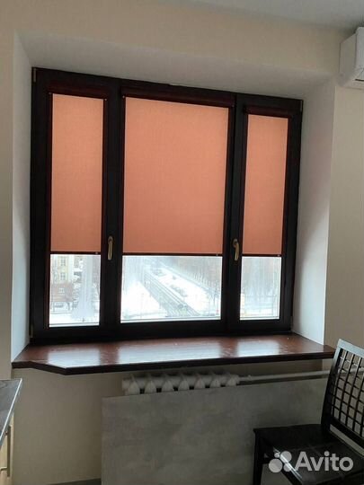 Рулонные и римские шторы рнд