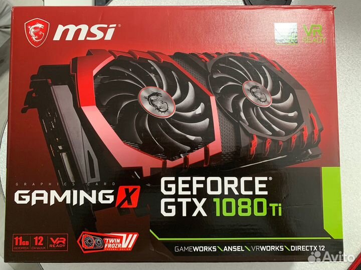 Видеокарта GTX 1080 ti 11 gb MSI