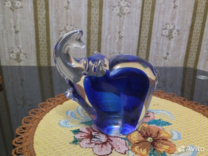 Статуэтка слон Богемия старая