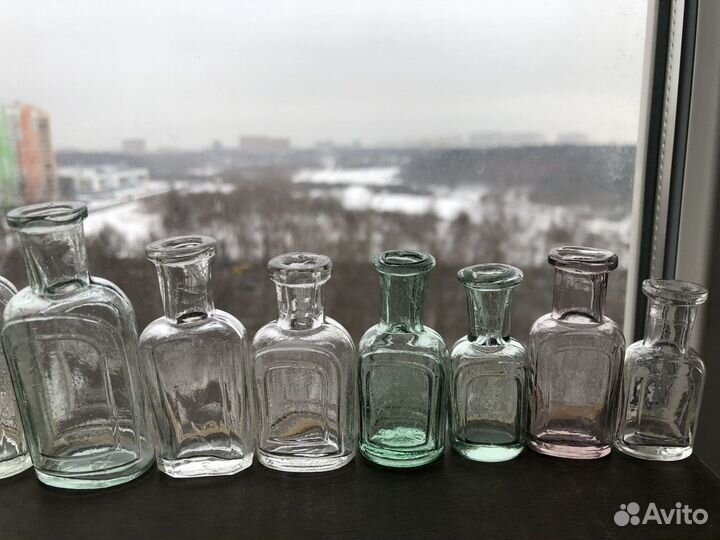 Пузырек Аптека Белое Стекло 19 век