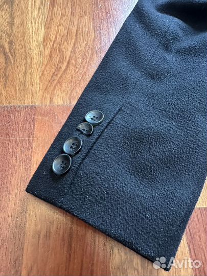 Пальто мужское черное M Wool Caravan короткое