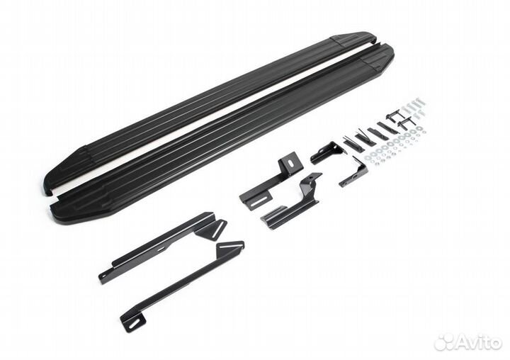 Пороги Подножки Geely Emgrand X7 2013- Premium-BL