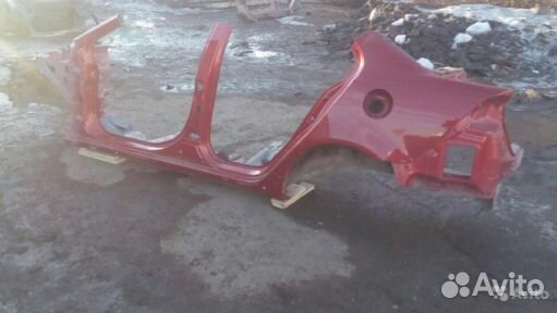 Порог левый с задним крылом Митсубиши Лансер 10