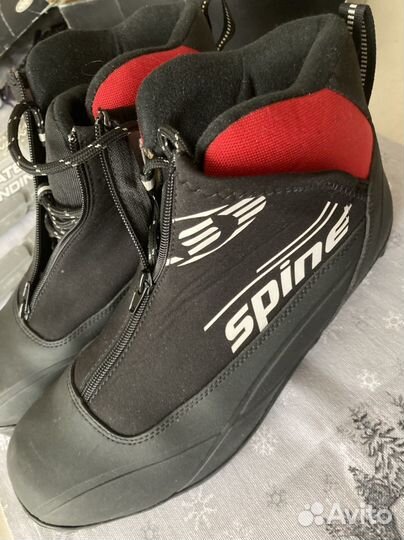 Лыжные ботинки spine comfort + крепления