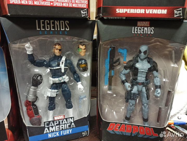 Фигурки Marvel Legends Iron Man, Black Panther, Sp