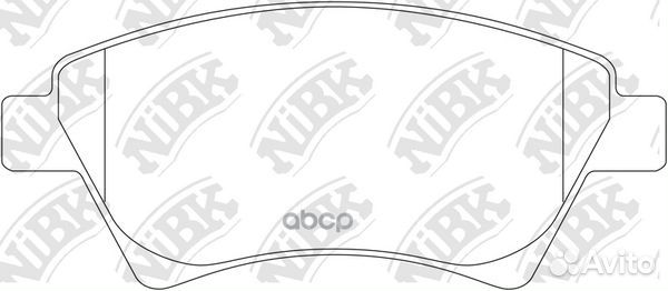 Колодки тормозные дисковые перед LCV PN0350