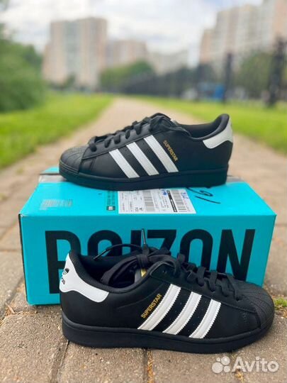 Adidas superstar black оригинал