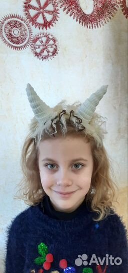 Ободок козлика с рожками