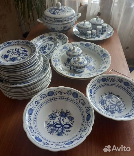 Столовый сервиз гдр kahla zwiebelmuster