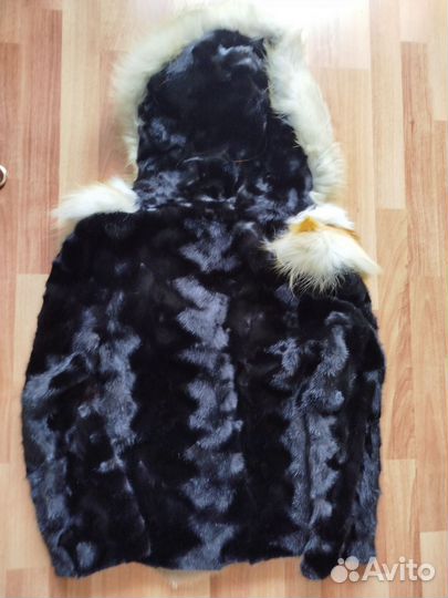 Шуба полушубок норка, лиса новая