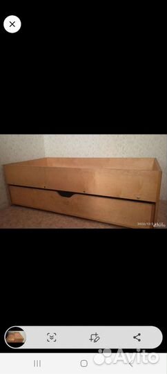 Двухярусная выкатная кровать бу