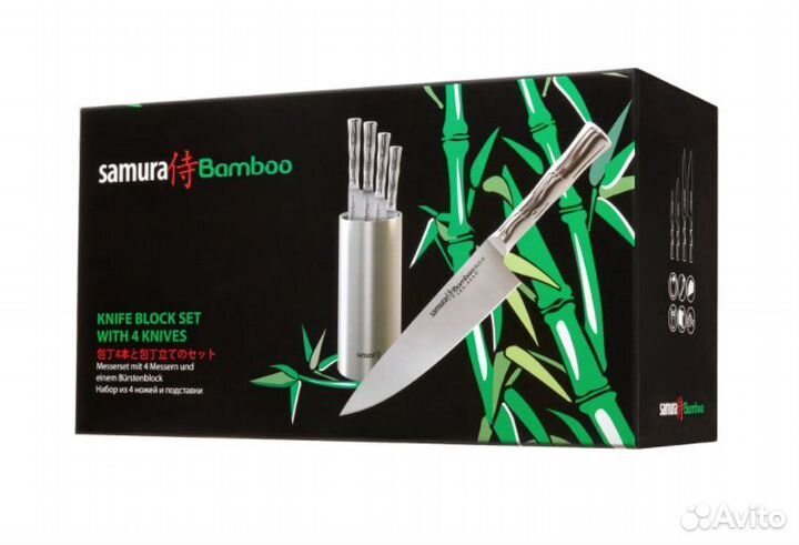 Набор ножей и подставки Samura Bamboo (новый)