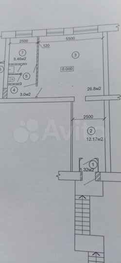Свободного назначения, 57.5 м²