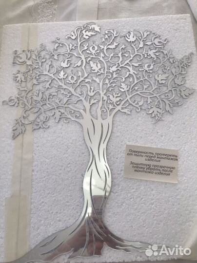 Зеркальное настенное панно, дерево жизни