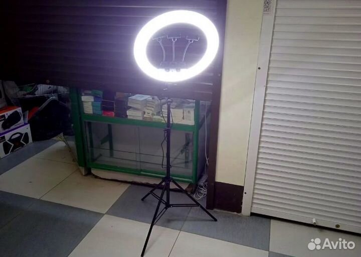 Кольцевая Лампа для Селфи 46 см + Сумка +Штатив 2м