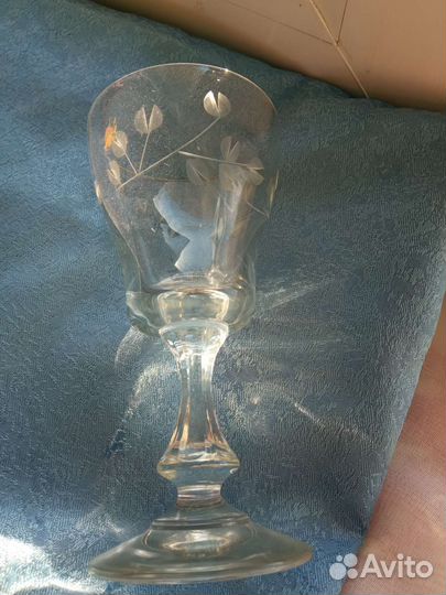 Ваза для фруктов и рюмки ретро