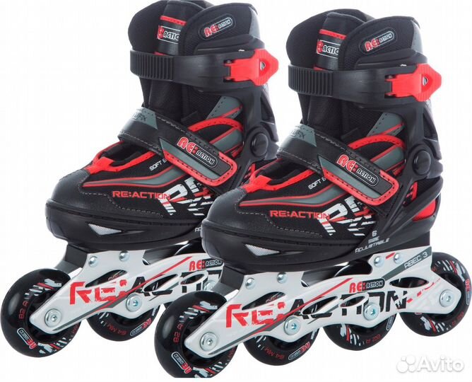 Ролики детские Reaction раздвижные р.31-36