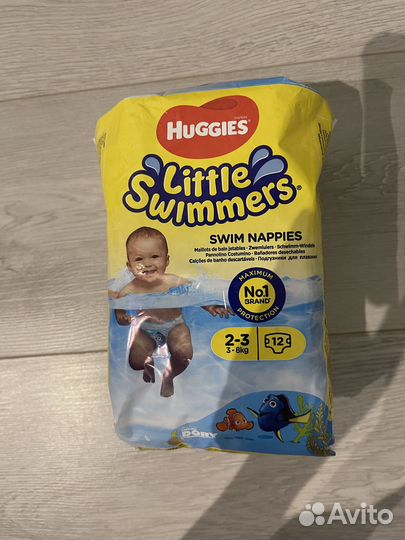 Памперсы для плавания 8 штук Huggies