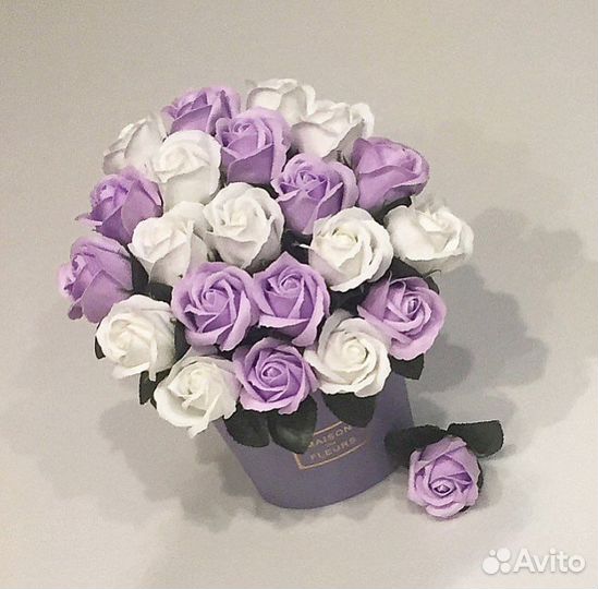 Букет из мыльных роз, мыльные розы, мыльные цветы