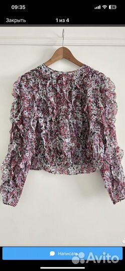 Блуза hm giambattista