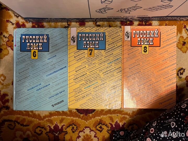 Учебники по русскому языку для 6,7,8 кл