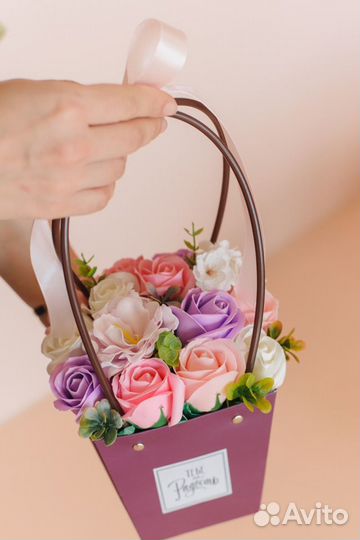 Букет из мыльных цветов