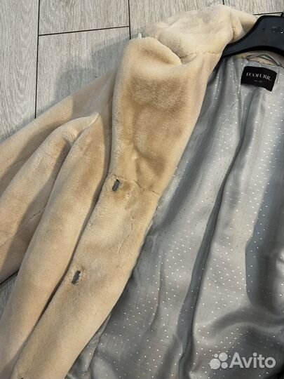 Шуба из экокролика женская