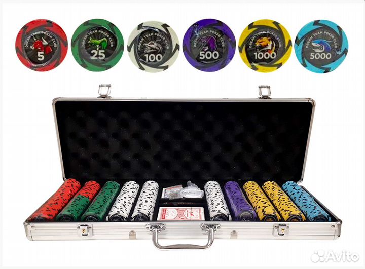 Набор для покера 500 фишек