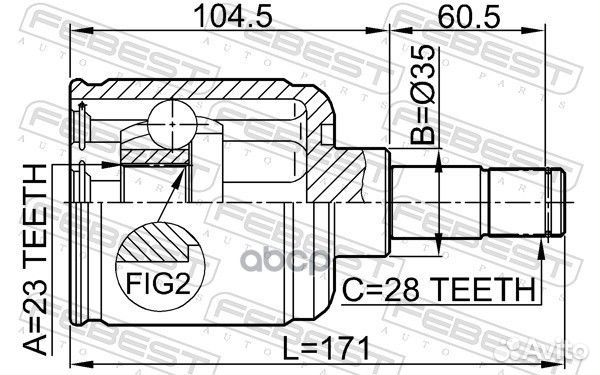 ШРУС 0511-gemtlh 0511-gemtlh Febest