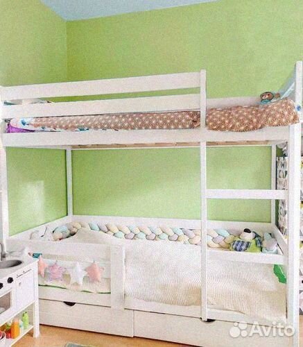 Кровать берёза двухъярусная 